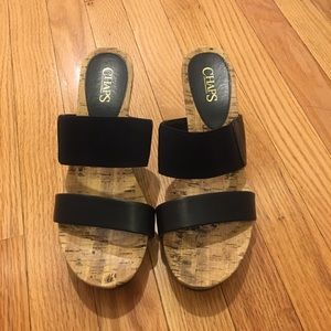 Chaps wedge sandal
